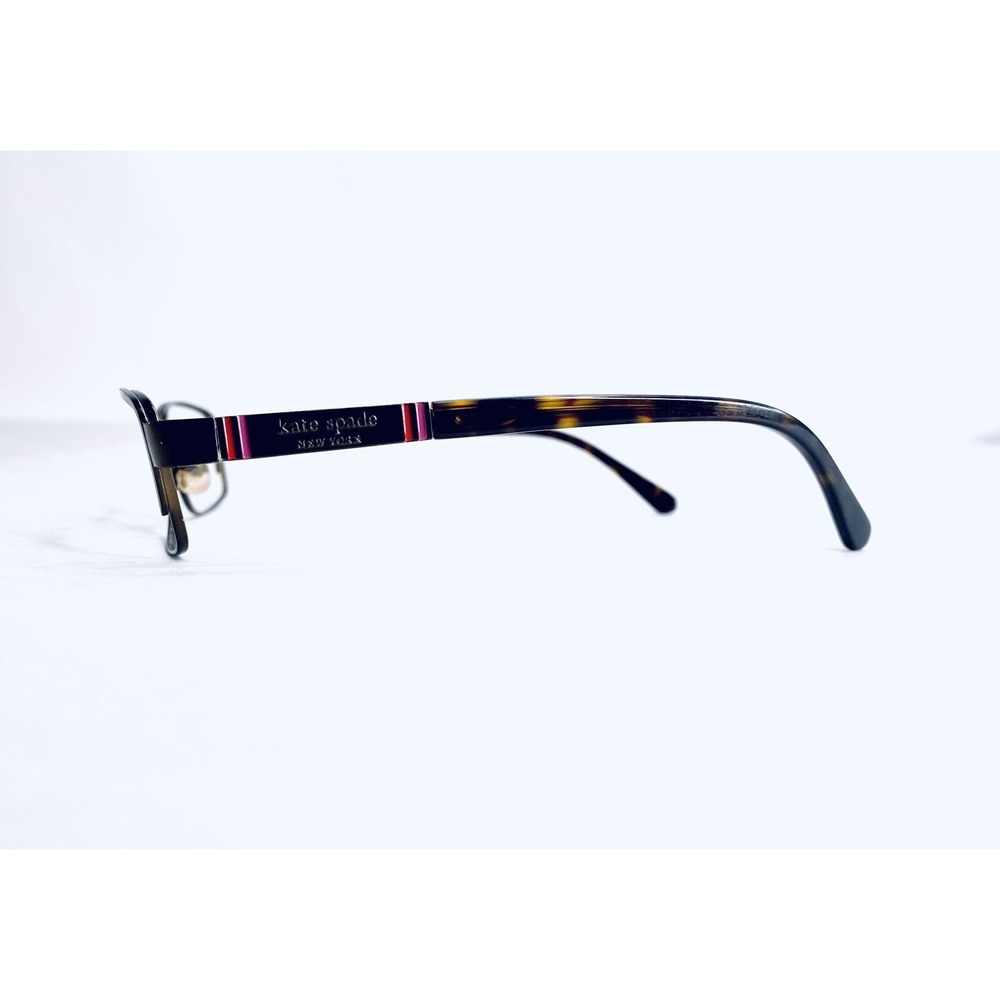 Kate Spade NY Brown Tortoise Metal Cat Eye Eyeglasses Averil 0RX3 51 16 135 - Picture 3 of 11